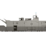 A large printer is shown with no background.