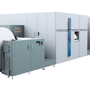 A large machine is shown with its doors open.