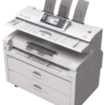 A printer that is sitting on top of a table.