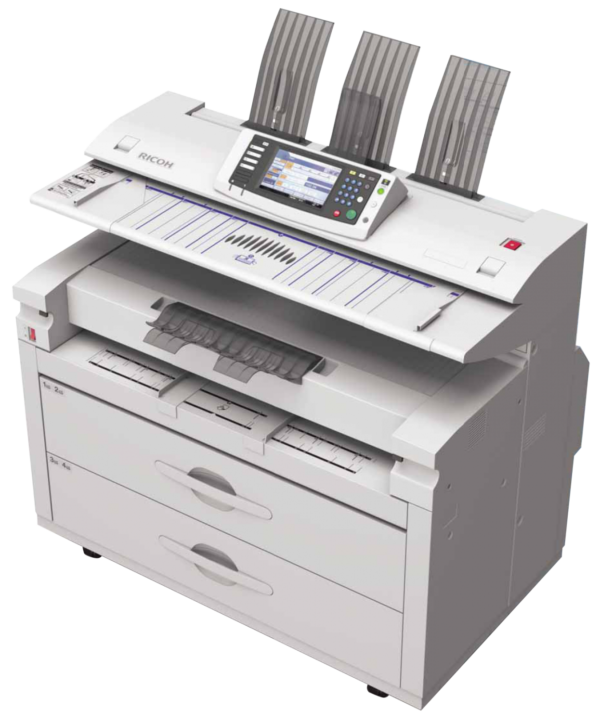 A printer that is sitting on top of a table.