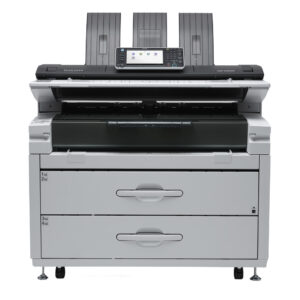 A printer that is sitting on top of a table.