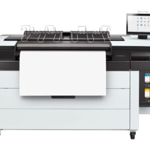 A large printer with two large trays on top of it.