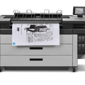 A large printer with some drawings on it