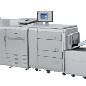 A large printer with two big machines on the side.