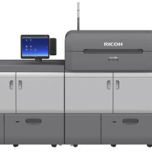 A large printer with two large cabinets and one larger cabinet.