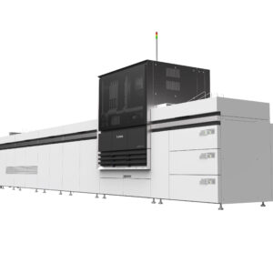 A large machine with many drawers and shelves.